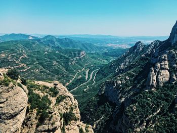 High angle view of landscape against sky