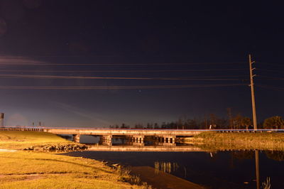 View of trees at night