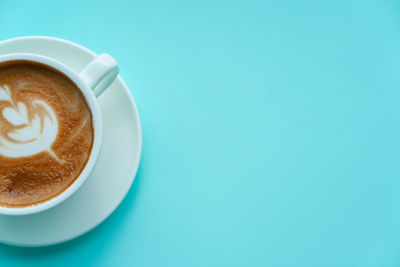 Coffee cup on table