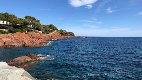 Scenic view of sea against sky