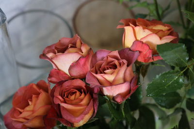 Close-up of rose bouquet