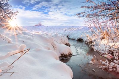 Scenic view of sea against sky