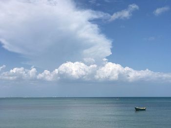 Scenic view of seascape against sky