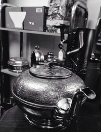 Close-up of food on table