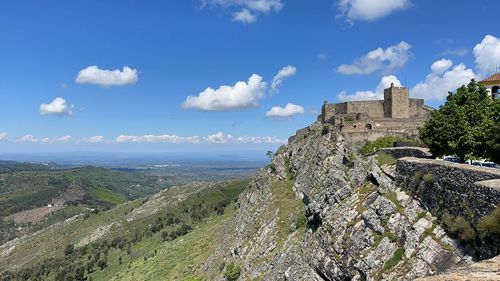Panoramic view of castle against sky