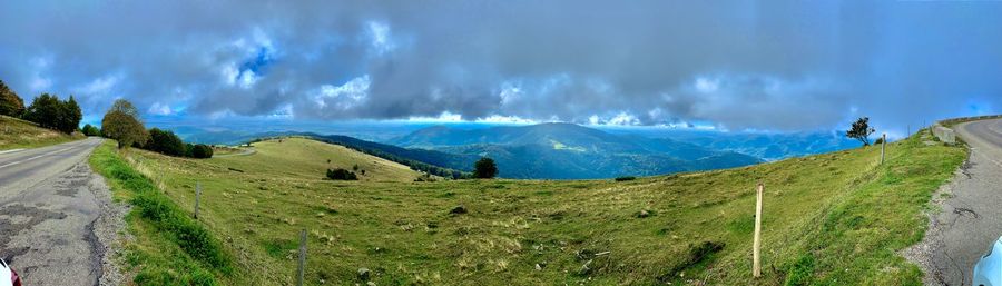 Panoramic view of landscape against sky