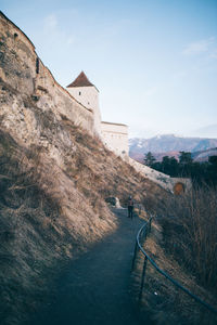 Scenic view of historic building against sky