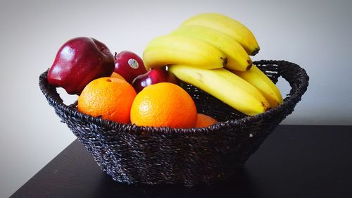 Close-up of fruits in basket