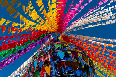 View of pelourinho completely decorated for the sao joao festival in june. city of salvador, bahia.