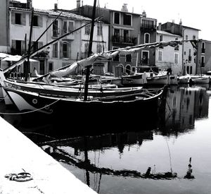 Boats in harbor