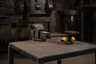Machinery in factory
