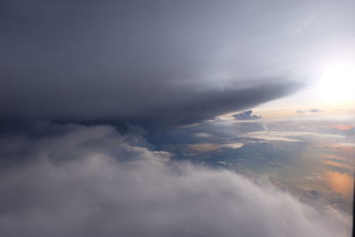 Scenic view of cloudscape against sky during sunset
