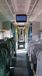 Interior of train