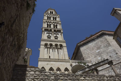 Low angle view of historical building against sky