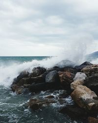 Scenic view of sea against sky