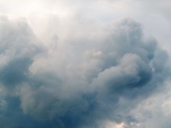 Low angle view of cloudy sky