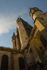 Low angle view of building against sky