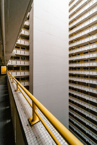 Low angle view of yellow building