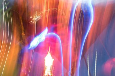 View of illuminated lights