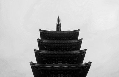 Low angle view of traditional building against sky