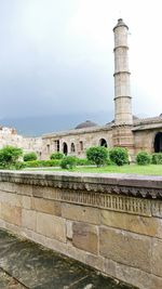 View of old ruin building against sky