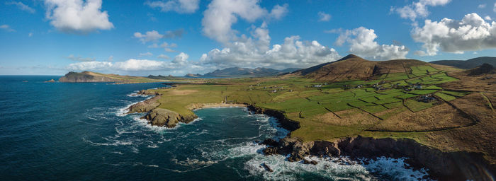 Panoramic view of sea against sky