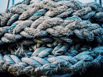 Close-up of rope against blurred background