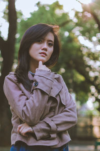 Portrait of a beautiful young woman