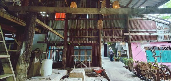 Interior of abandoned building