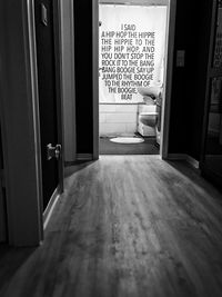 Empty chairs and table at home