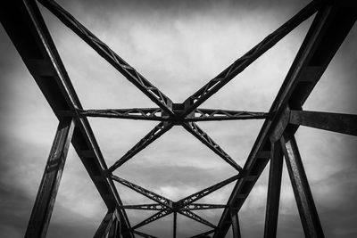 Low angle view of bridge against sky