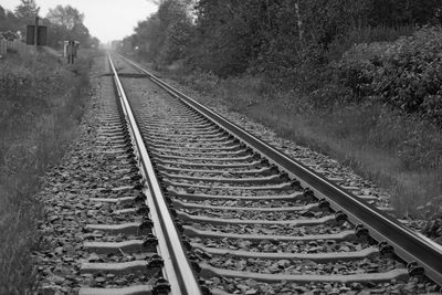 Railroad track on railroad track