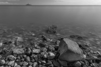 Stones in sea shore