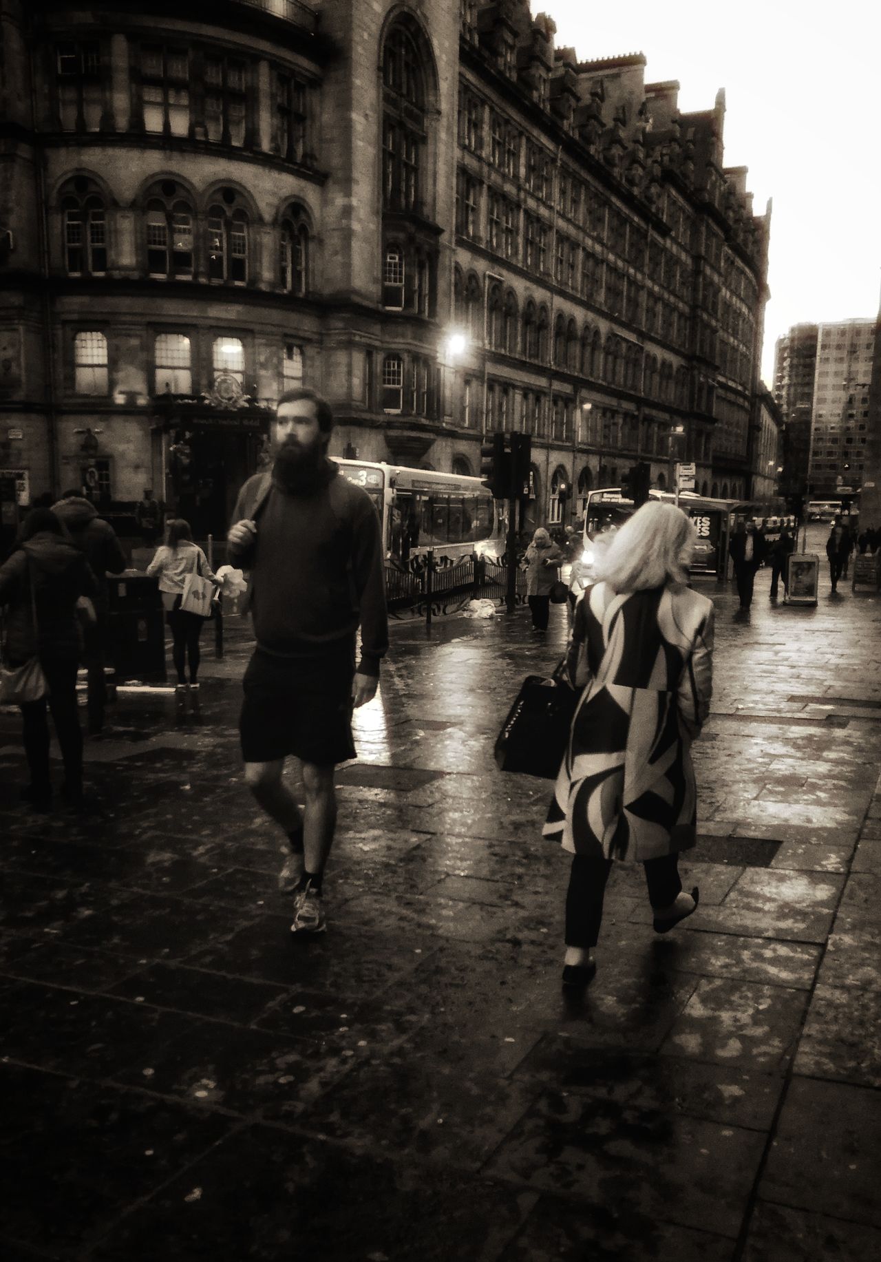 Commuters in Glasgow