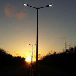 Road at sunset