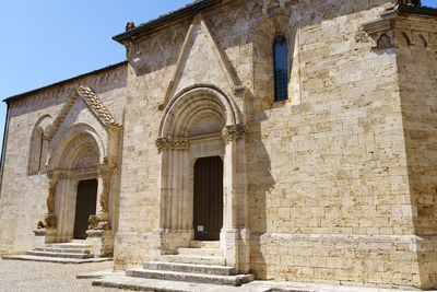 Low angle view of historical building