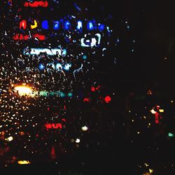 Defocused lights at night