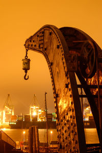 View of the museum harbour ovelgönne in hamburg