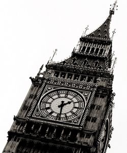 Low angle view of clock tower