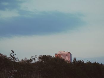 Low angle view of built structure against the sky