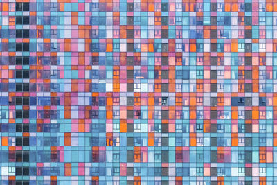 Full frame shot of glass building