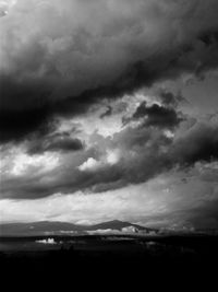 Clouds over landscape