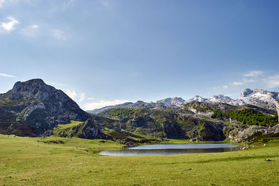 Scenic view of landscape against sky