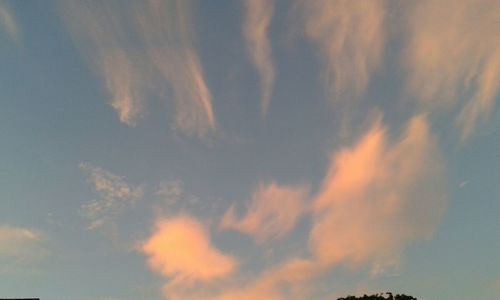 Low angle view of cloudy sky