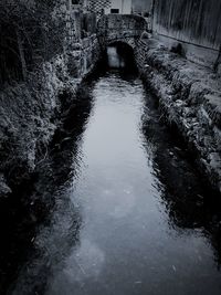 Footbridge over river