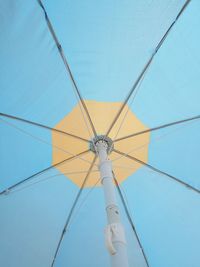 Full frame shot of blue umbrella 