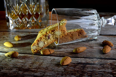 Close-up of food on table