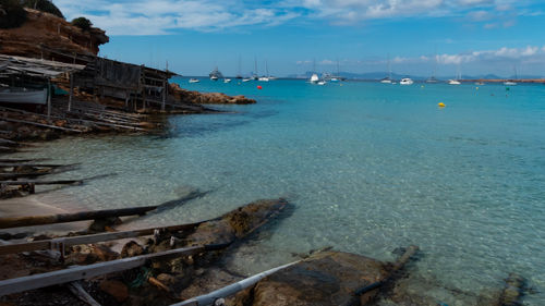 Scenic view of sea against sky