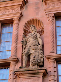 Low angle view of statue