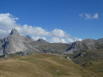 Panoramic view of rocca la meja with scenic sky